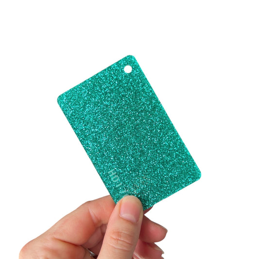 Emerald Glitter Acrylic - Acryluxe Supply Co